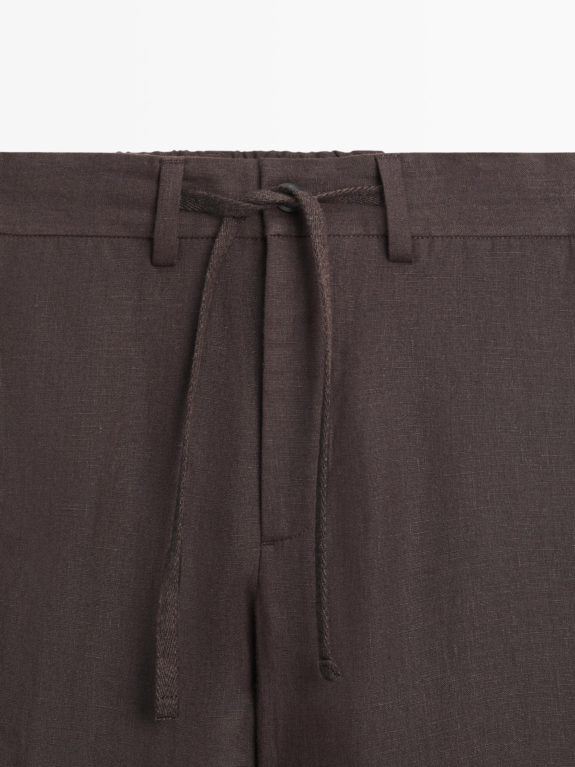 Pantalon total look en lin